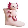 Crochet Animal Slipper Socks - Handmade Plush Creature Socks With Non-Slip Grips For Kids & Adults