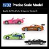 JADA Fast & Furious 25th Anniversary 1:32 Die-cast Collection–Mitsubishi Eclipse/Toyota Supra/1970 Dodge Charger/Honda S2000