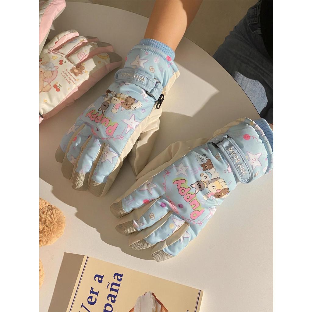 2026 Year of the Horse Women's Super Warm Winter Fingerless Cycling & Ski Gloves - Windproof for Outdoor Sports & Electric Scooters.