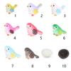 Colorful Miniature Resin Bird Figurines Fairy Garden Decorative Mini Sculpture Micro Landscape Dollhouse Bonsai Landscape Bird