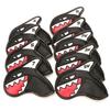 9Pcs Lightweight Waterproof Faux Leather Golf Club Covers Shark Shape Golf Iron Head