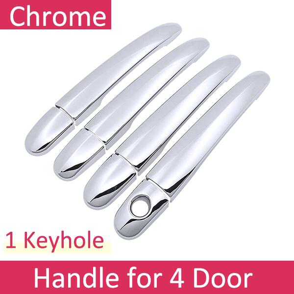 For Chevrolet Nubira Lacetti J200 Facelift 2007~2013 Chrome Door Handle Cover Car Accessories Stickers Trim Set 2008 2010