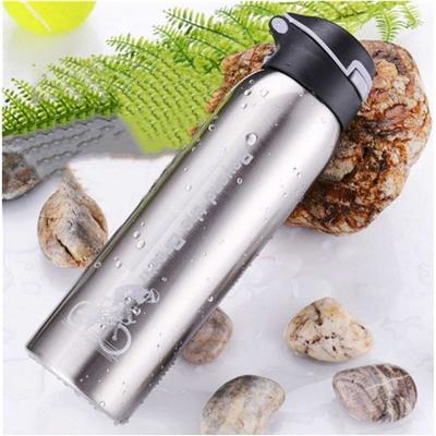 500Ml Bicycle Water Bottle Vacuum Stainless Steel Cycling Water Bottle Double Walled Simple Thermo Mug Insulated With Straw