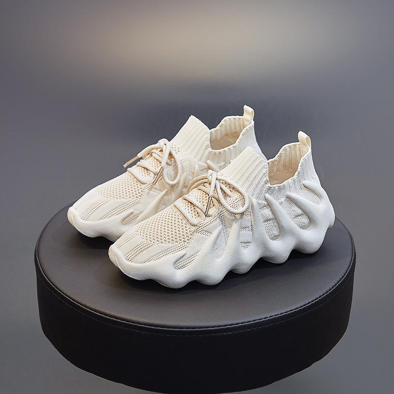 ins breathable socks shoes spring new flying woven running casual shoes street shot