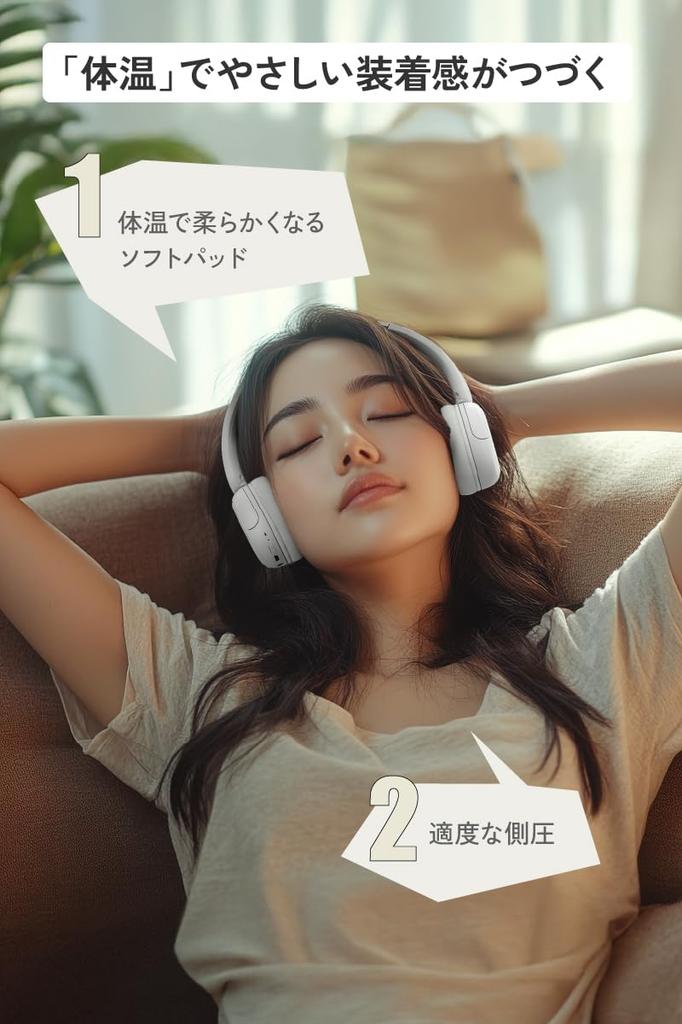 JVC Kenwood Victor Wireless Bluetooth with 50 Hours of Khaki HA-S60W-G Headphones, Ver. 5.4 Microphone, Multi-Point, Playback, 2-Way, Wired/Wireless,