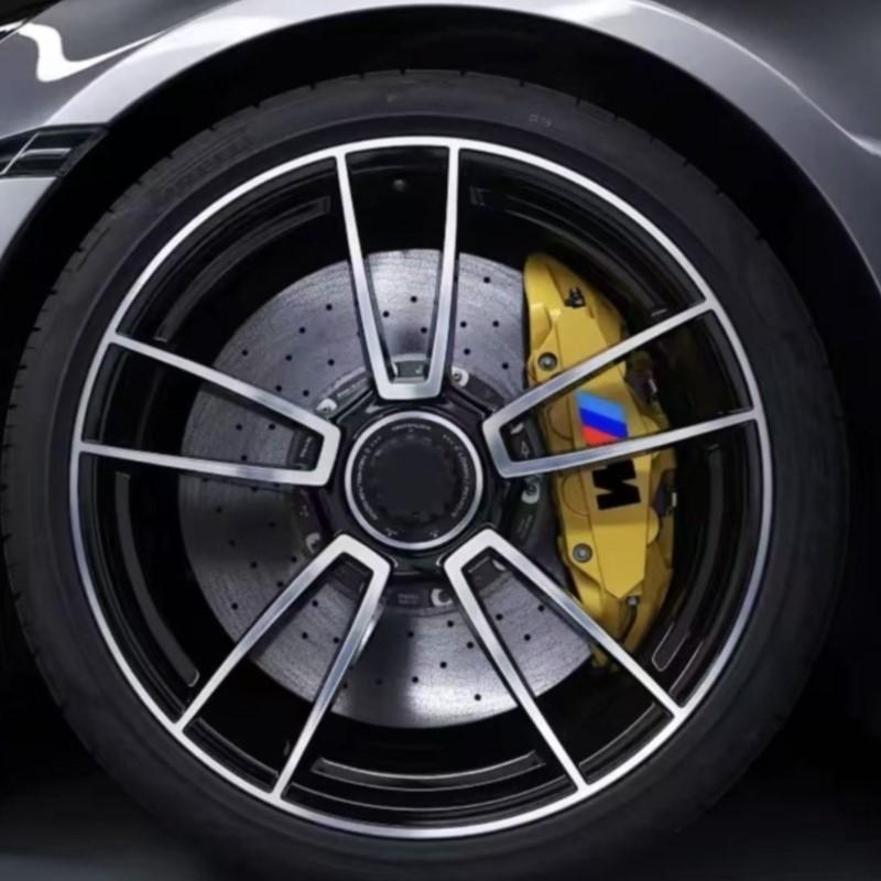 2026 Hot 6PCS Car Brake Decorative Stickers Wheel Hub Styling Decals Accessories For BMW M X1 X3 X5 X6 X7 M3 E84 E83 F25 E91 E60 E30 E90