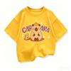 Summer Cute Design Capybara Tshirt  Kids Girl TShirt Capibara Cartoons Clothes Capybaras Baby Boys T Shirt Casual Top Clothes