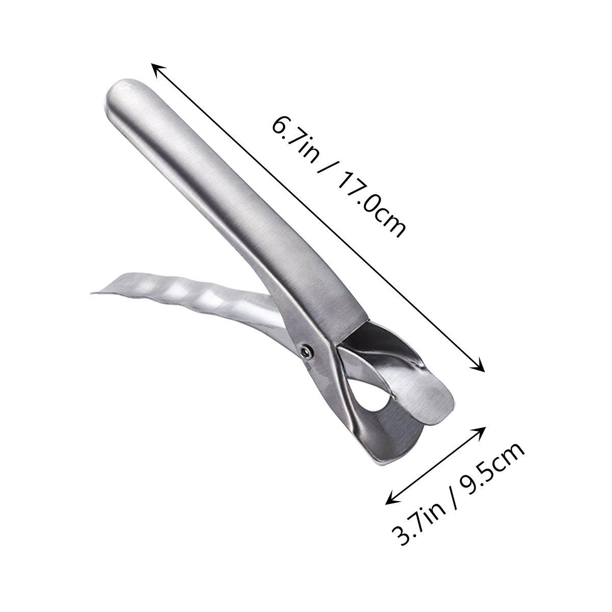 2Pcs Non Slip Plate Clip Stainless Steel Bowl Retriever Heat Resistant Kitchen Tongs for Hot Dishes and Pans Bowl Gripper