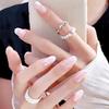 French Gradient Removable False Nails – Whitening & Stylish Wearable Nail Pieces