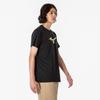Training Wear Short Sleeve with Big and XL T-Shirt Logo, Moisture-Wicking Quick-Drying, 32MAA155, Black/Gold,