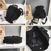 SURCHAR Drawstring Tote Bag, Nylon Backpack, Women's, Handbag, Shoulder Bag, 2-Way, Lightweight, Large Capacity, Casual, Solid Color, Stylish, Cute,