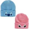 Stitch Embroidered Trendy Knitted Hat Woolen Hat Pullover Hat Winter Hat Unisex