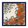 90cm Cashew-patterned scarf for women, headscarf, vintage print satin large scarf