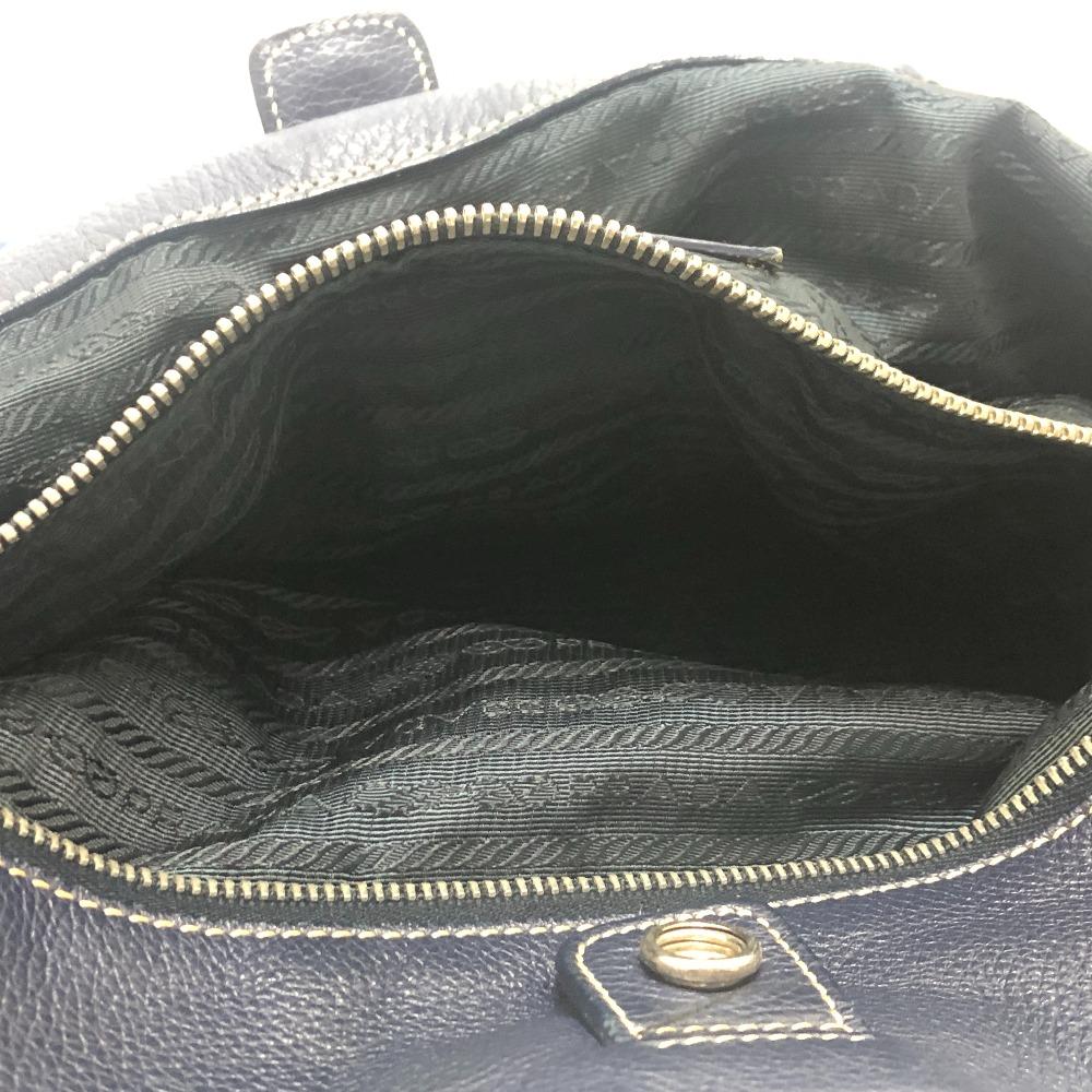 PRADA VA0677 Triangle logo Tote bag Nylon blue/SilverHardware