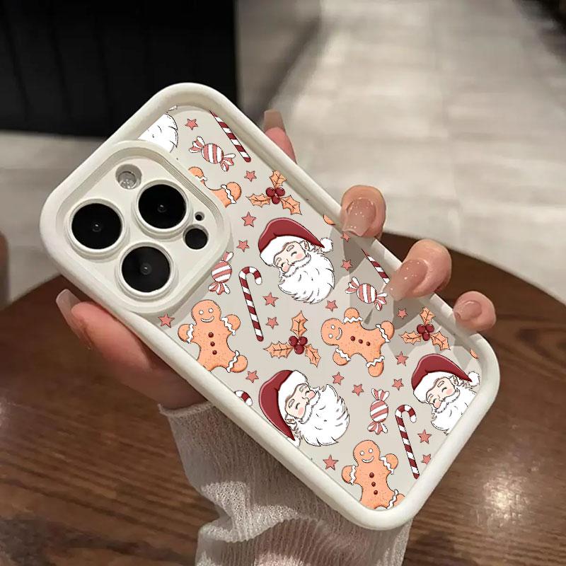 Merry Christmas Drawings Print Coque For Iphone 15 13 17 16 Case For IPhone 17 Air 11 13 12 16 Pro Max 14 Plus Soft Phone Cover