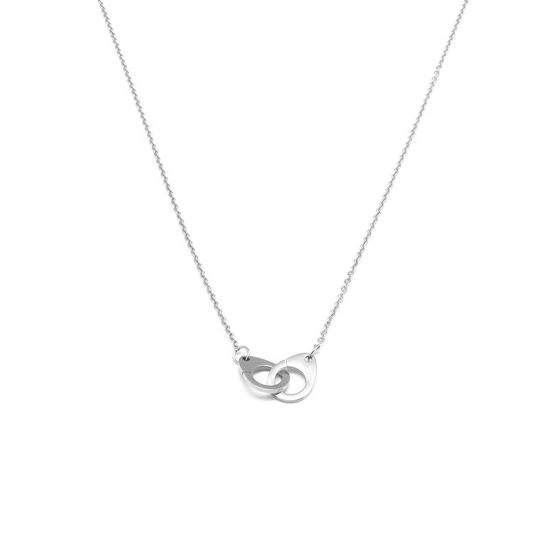 

Серебряное ожерелье-наручники из нержавеющей стали: Трендовые украшения в стиле хип-хоп панк для инфлюенсеров. серебряный