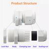 10Pcs Waterproof Cable Gland NPT 1/4 NPT 1/2 NPT 3/8 American Nylon Cable Joint Black Flame-retardant 4-25mm Wire Connector IP68