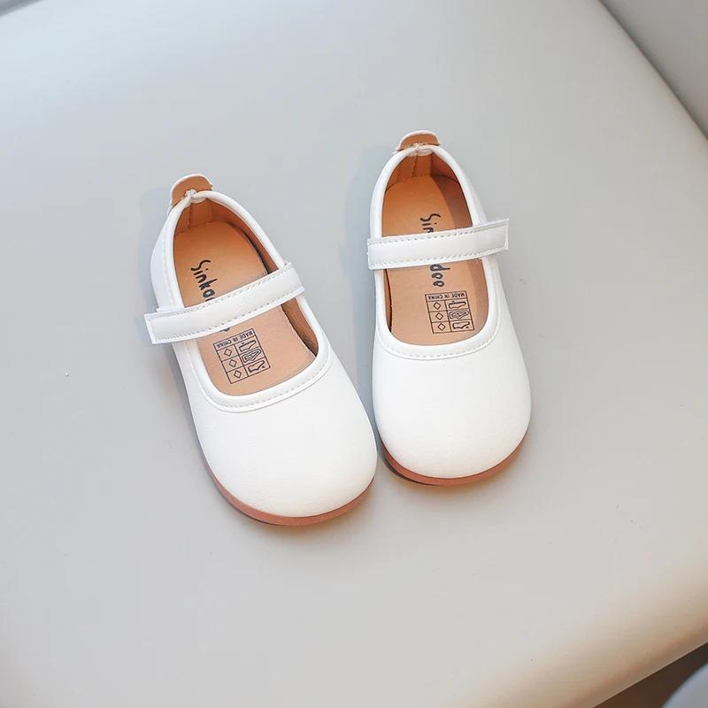 

Девочки Простые Мягкие Мэри Джейн Мода Принцесса Милые Детские Балетки Детская Кожаная Обувь для Свадебной Вечеринки Классический Стиль Бежевый Розовый 28 бежевый