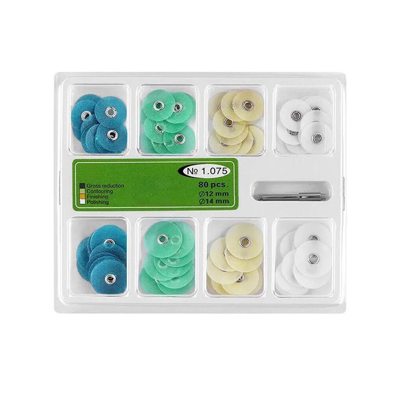 40/80 Stück Dental Polierscheiben Langsamlauf Mandrel Streifen Set Dentalmaterialien Zahnaufhellung Dentallabor Materialien
