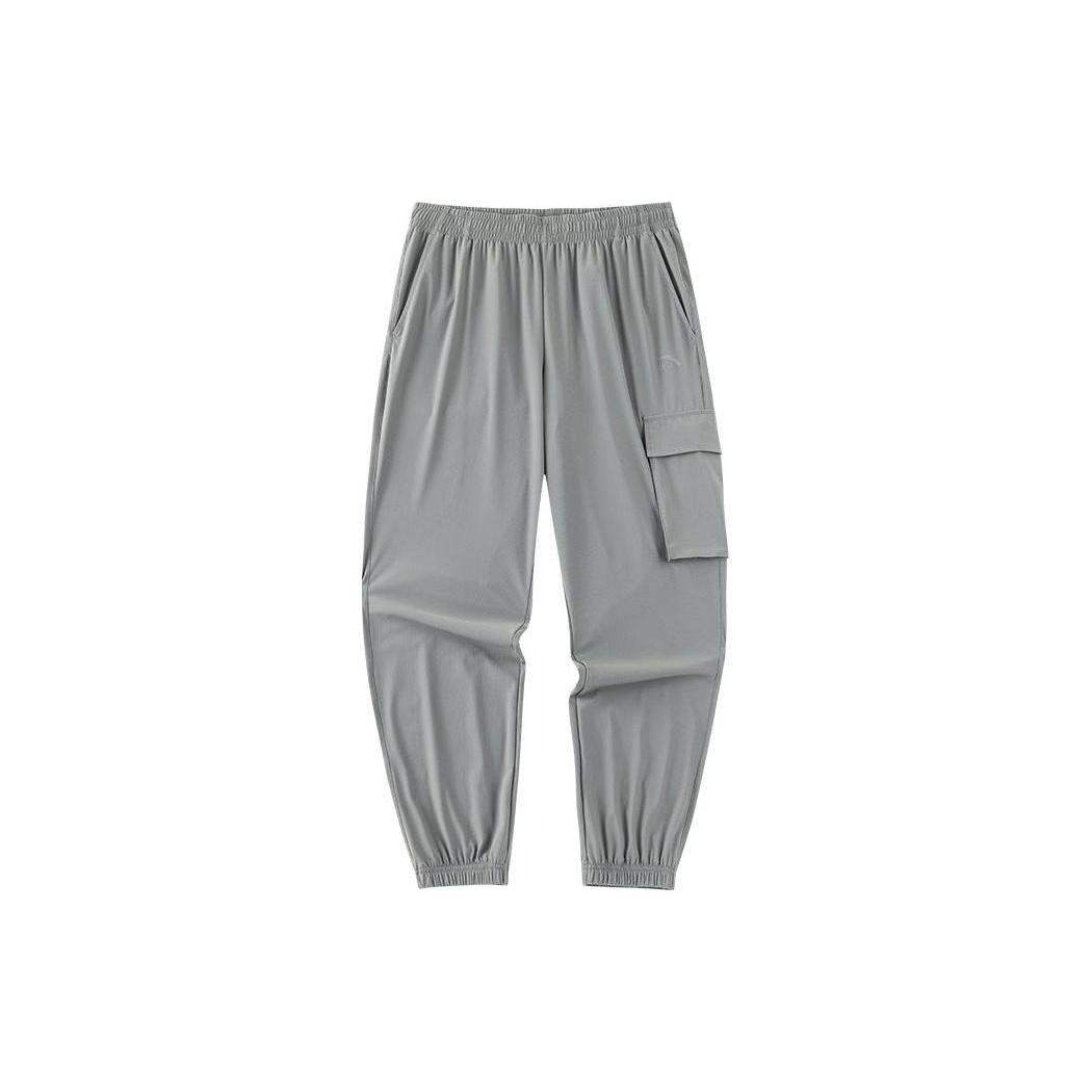 ANTA Life Collection Вязаные спортивные штаны Мужские Серый Умеренно зауженные штаны 952328305-1 XL