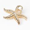 Ocean Style Hair Clip Gold Textured Hair Barrettes New Hairpin  Headwear