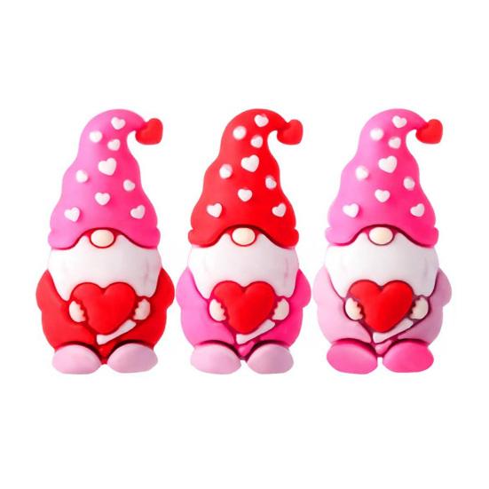 

Mini Gnome Figurines Set for Hide And Seek Game Valentines Day Heart Gnomes Red Pink Unique Home Table Decor Romantic Gifts A