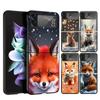 Tier Fuchs Handyhülle Für Samsung Galaxy Z Flip 7 6 5 4 3 5G Cover ZFlip7 ZFlip6 ZFlip4 ZFlip5 ZFlip3 Coque Fundas Galaxy Z Flip