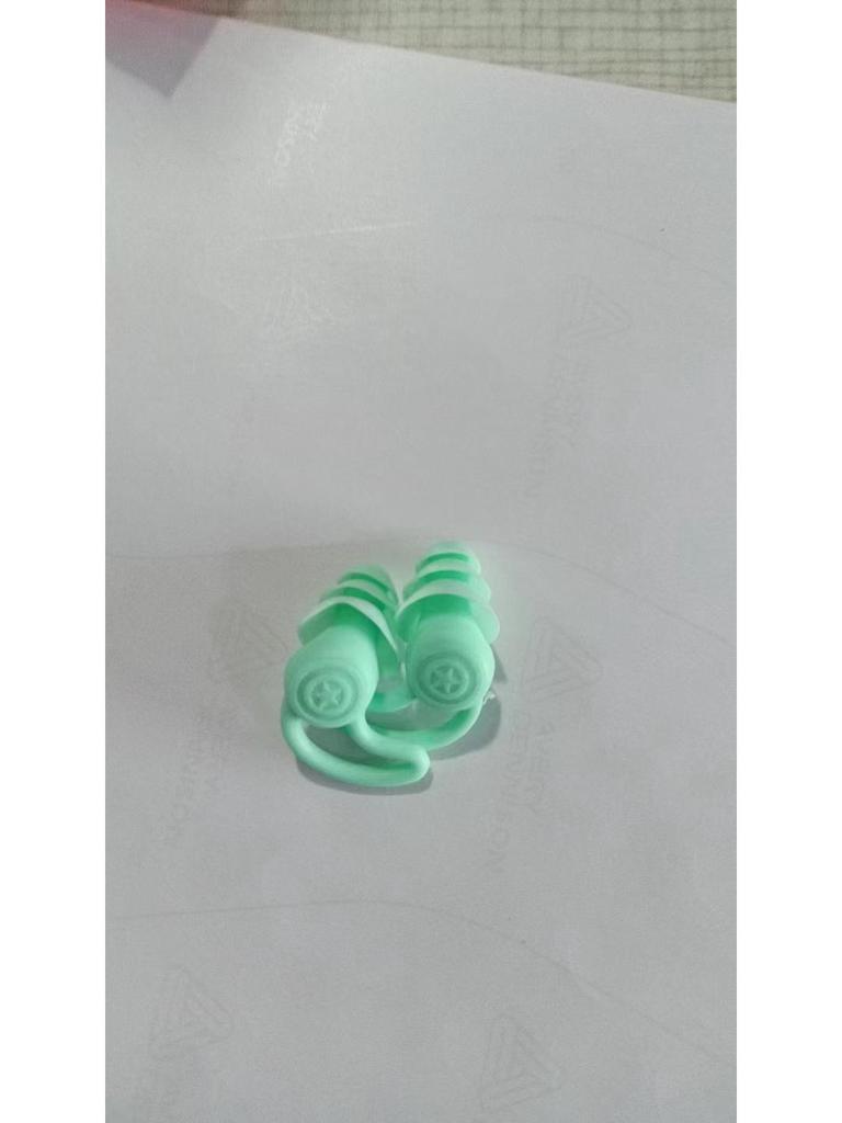 SilentShield Silicone Earplugs: Waterproof, Anti-Noise Snoring Solution for Swimming and Napping. Portable Shark Fin Design.