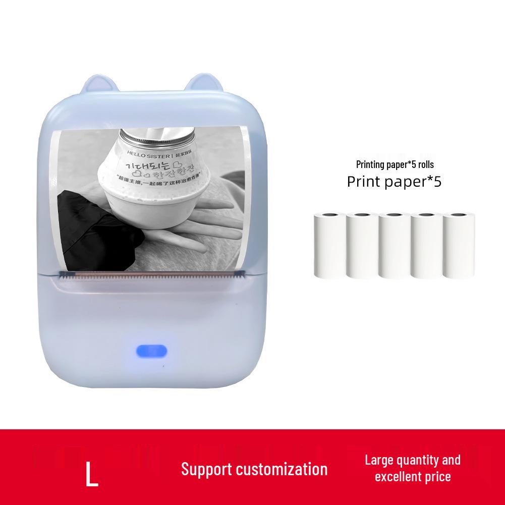 Children's Mini Bluetooth Pocket Printer: Portable Thermal Photo & Label Maker