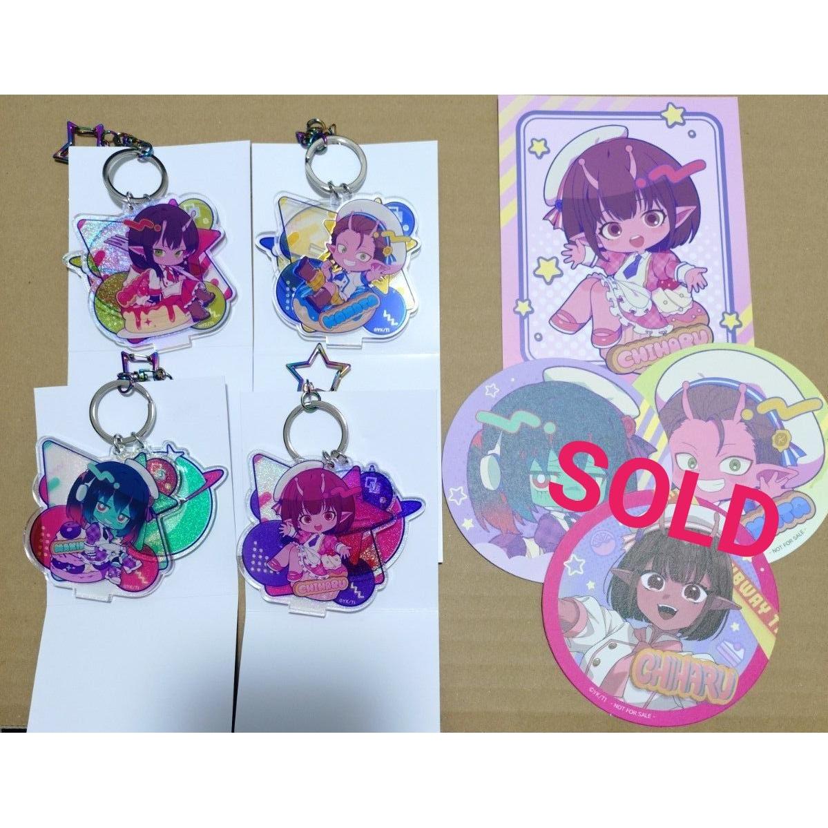 Used Milky Subway Suipara Acrylic Stand Keychain Bonus Postcard