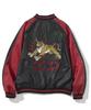 Not4Nerd Horned Tiger Satin Blouson Jacket - Black