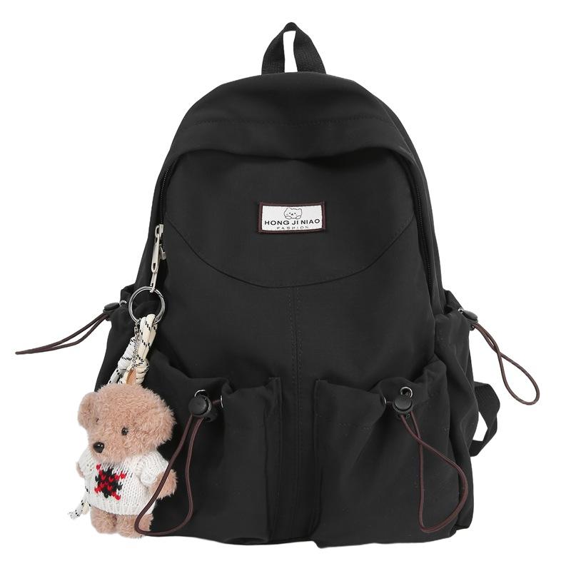 Schoolbag Color Matching Student Schoolbag Travel Large Capacity Backpack Cute Simple Casual High School Student Laptop Bag