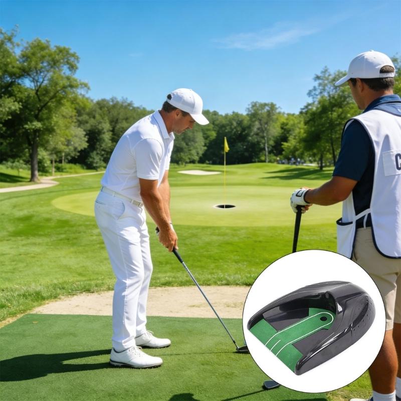 Automatic Golf Ball Return Device For Putting Exercise Adjustable Length And Position No Power Included