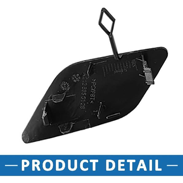 Front Passenger Side Bumper Tow Hook Cover A2128850126 Towing Eye Cover Cap for Mercedes-Benz E350 2010-2013 Black