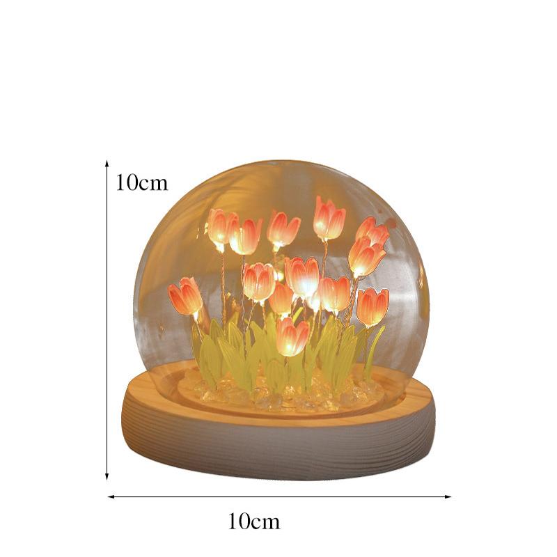 Creative Handmade Led Tulip Night Light Desktop Decoration Ornaments Ambient Light DIY Tulip Night Light Decoration Light