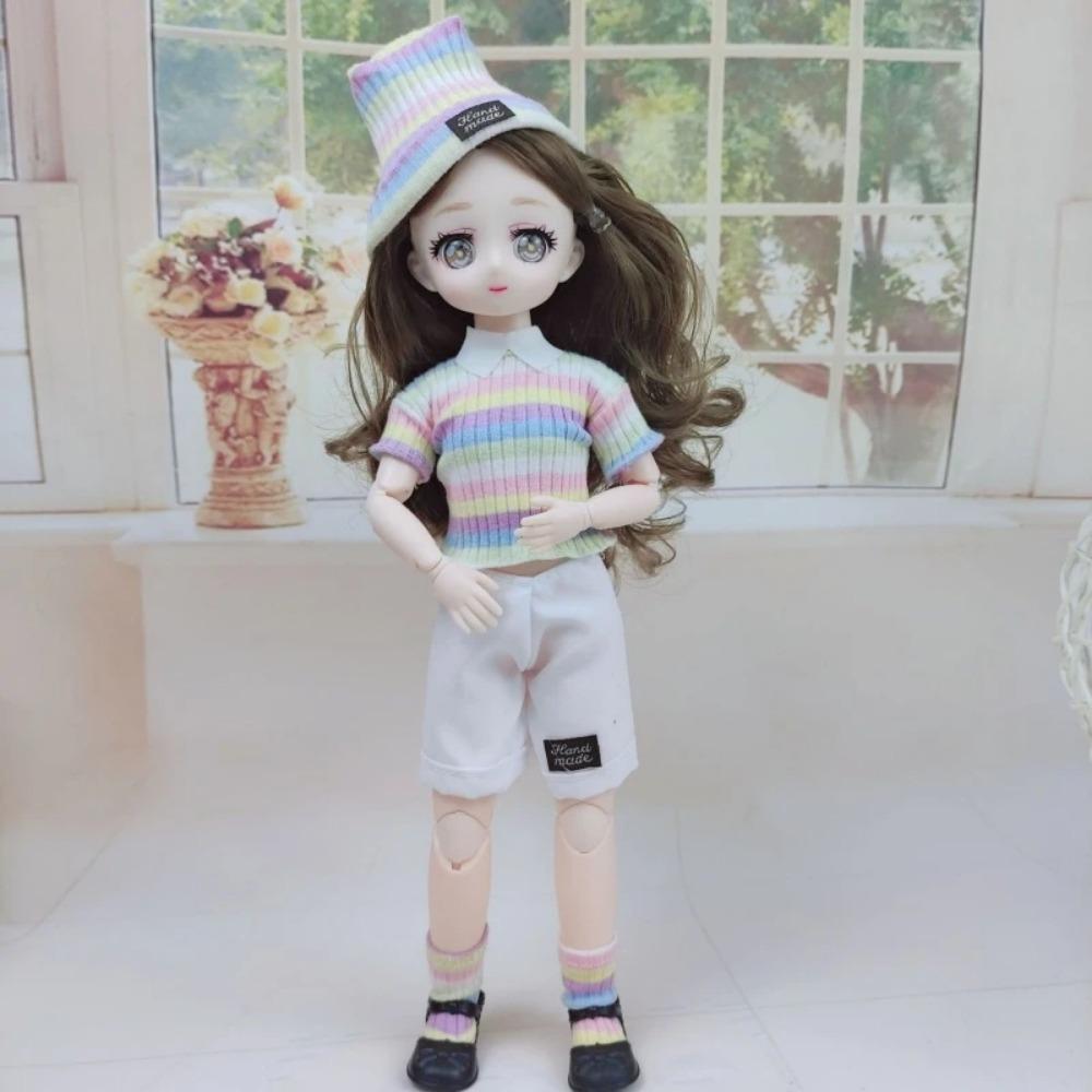 Oblečení pro 1/6 BJD panenku Roztomilé šaty Sukně Pokrývka hlavy 30cm Princezna Panenka Ležérní Kostým Oblečení Doplňky pro panenky Dívka DIY Hračka Dárky