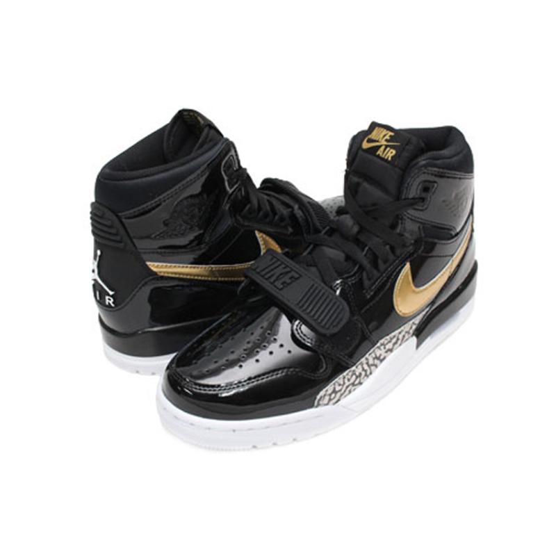 Jordan Legacy 312 Black Gold Patent Jordan AV3922-007