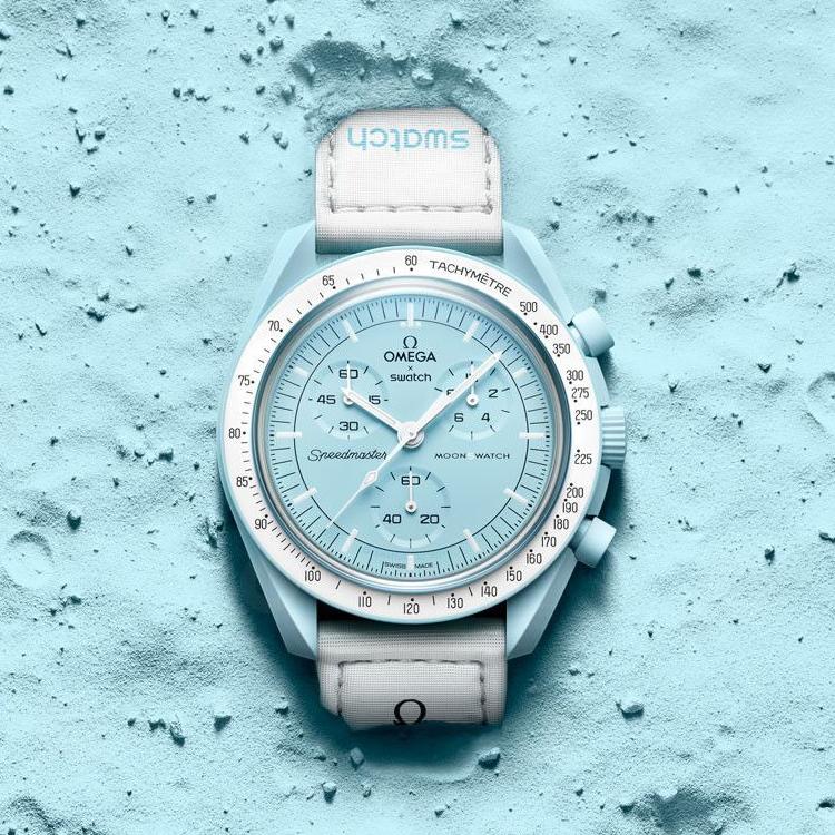Swatch X Omega Bioceramic Moon Mission To Uranus Unisex Watches White SO33L100