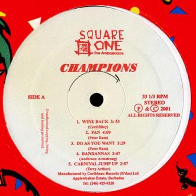LP Record SQUARE ONE (6) - Champions SO2001 Square One Musi 2001 UK Latin