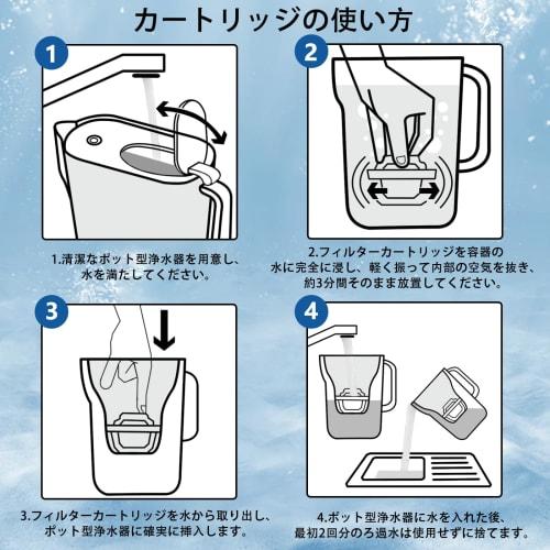 Compatible BRITA MAXTRA Water Purifier Cartridges, High-Removal Filter Cartridges, Set of 6