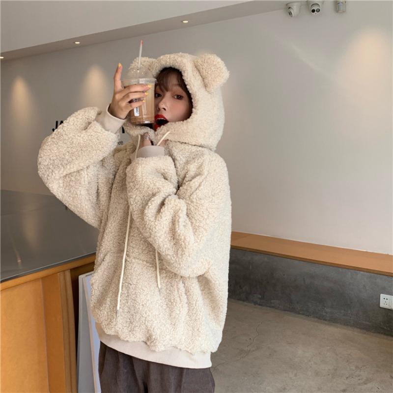 

Women s loose long sleeved hoodie XXL чорний