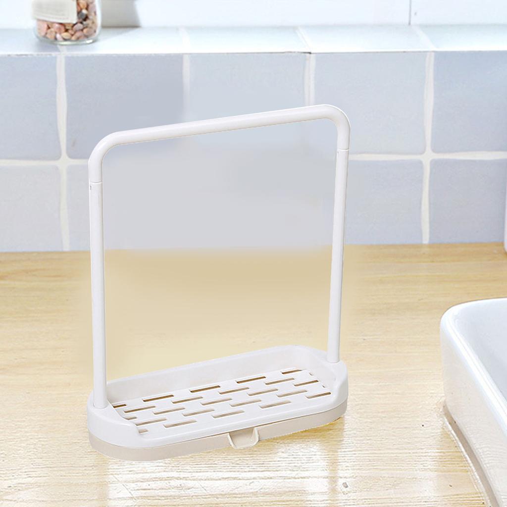 Küchenspüle Schwammhalter Mehrzweck Küchenlappenständer Schwammhalter mit Spültuch-Trockenständer für Küchenarbeitsplatte