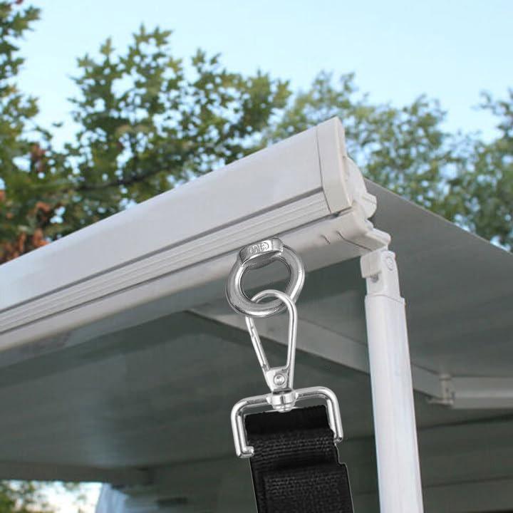 Caravan Windproof Fixing Strap Kit For Sunshade Canopy For Thule Awning Storm Hold Down Side Straps Canopy Securing Hooks Set