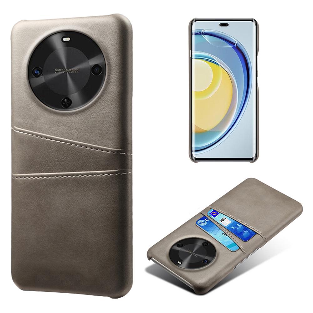 

For Huawei Maimang 30 5G Case Dual Card Slots PU Leather+Hard PC Phone Cover Grey