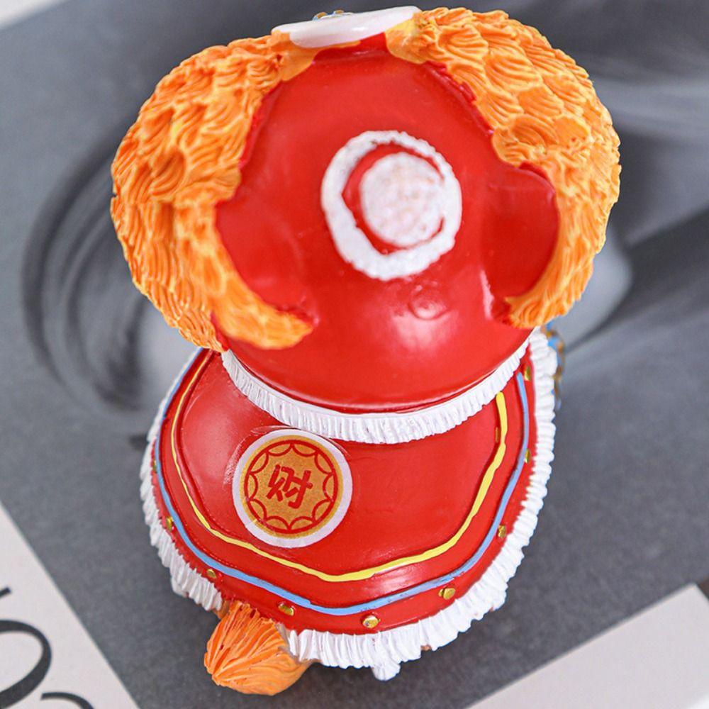 Chinese Style Animal Statue Cute Miniatures Figurine Sculpture Lion Ornament Tea Table