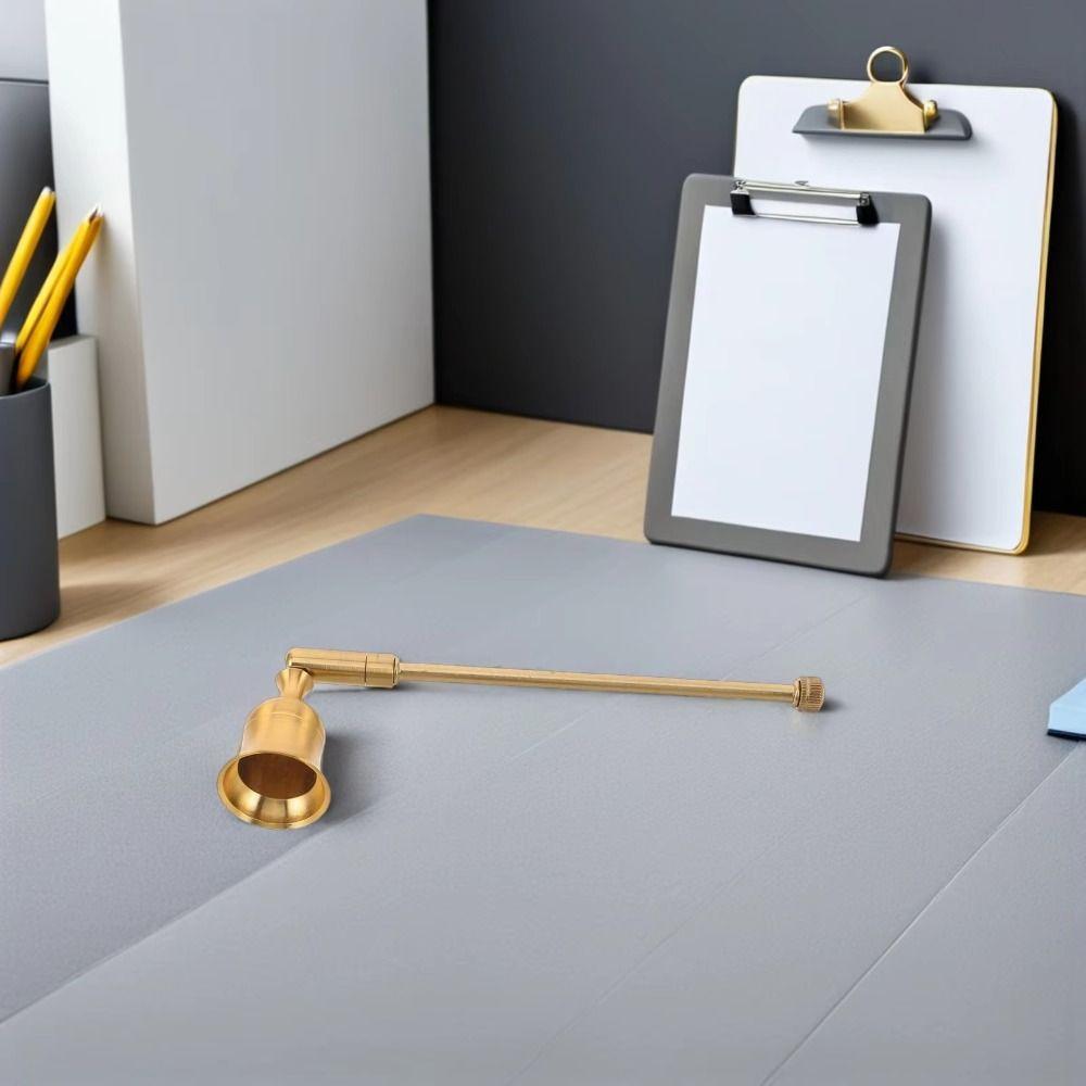 Adjustable Candle Snuffer Long Handle Wick Flame Cover Decorative Candle Blower Out Living Room