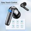 Black:Wireless Earbuds, 50hrs Playtime Bluetooth Earbuds Built In Noise Cancellation Mic With Charging Case, Bluetooth Headphones With Stereo Sound, I