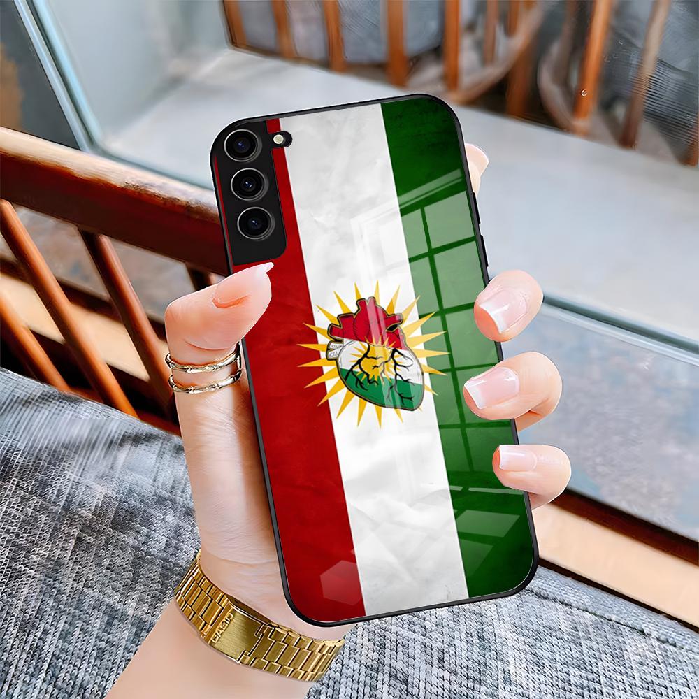 Kurdistan Flag Phone Case For Samsung S26 S25 Plus S20 S20 Plus S22 Ultra S23 FE S21 Plus S21 Ultra Glass Cover