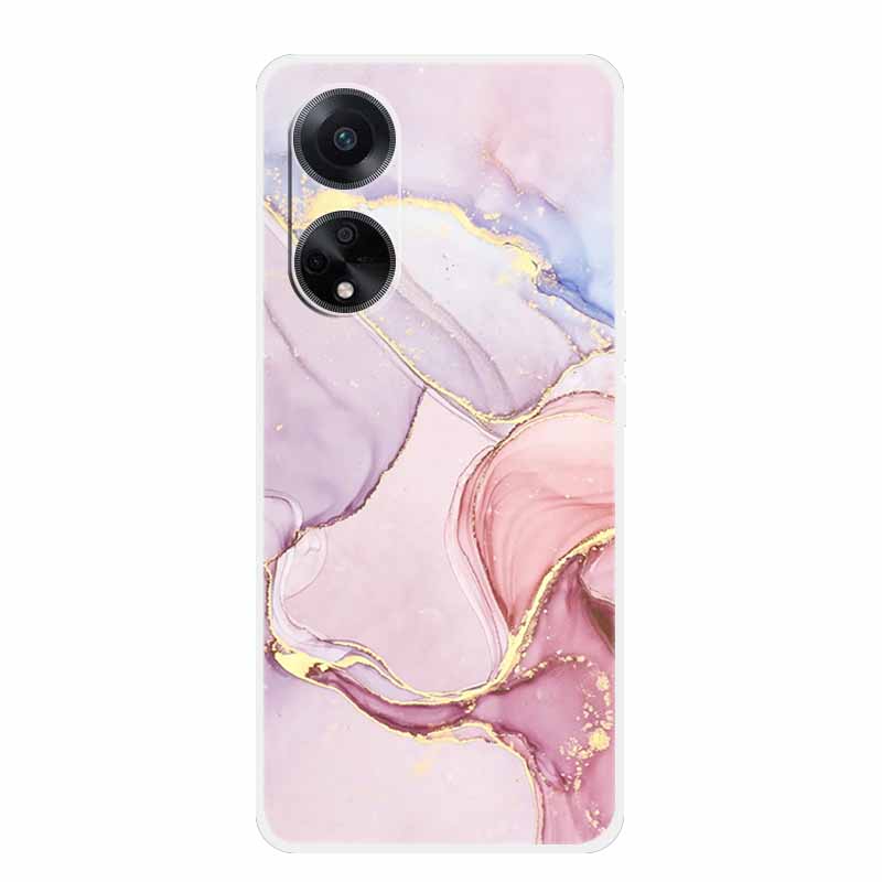 Guscio Morbido Marmo Per Oppo A78 Oppo A18 Custodia TPU Silicone Custodia Telefono Per Oppo A38 A58 Copertura Bordo Trasparente Coque A58X A98 5G Funda