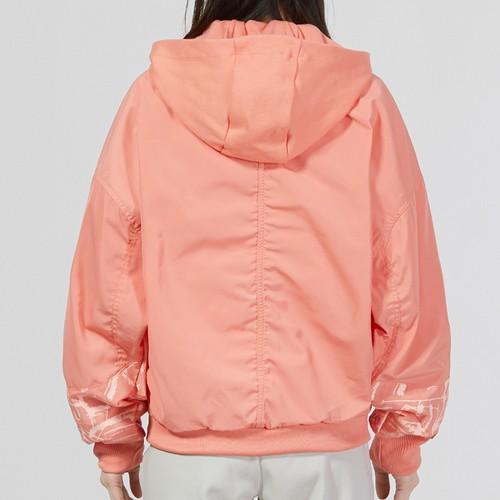 Adidas Αθλητικό Casual Μπουφάν με Κουκούλα για Γυναίκες, Ροζ